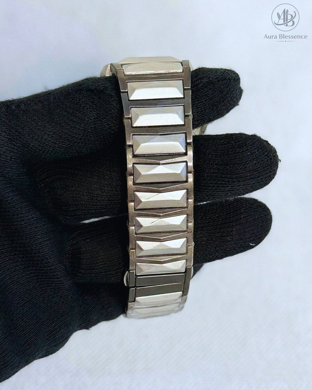 Hublot Style Heavy Weight Luxury Watch – Silver Stainless Steel with Butterfly Lock & Arabic Number Dial