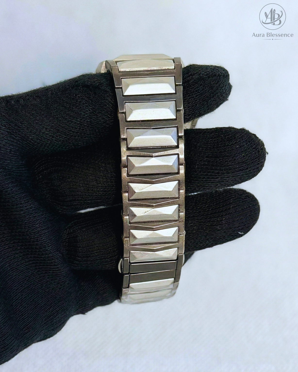 Hublot Style Heavy Weight Luxury Watch – Silver Stainless Steel with Butterfly Lock & Arabic Number Dial