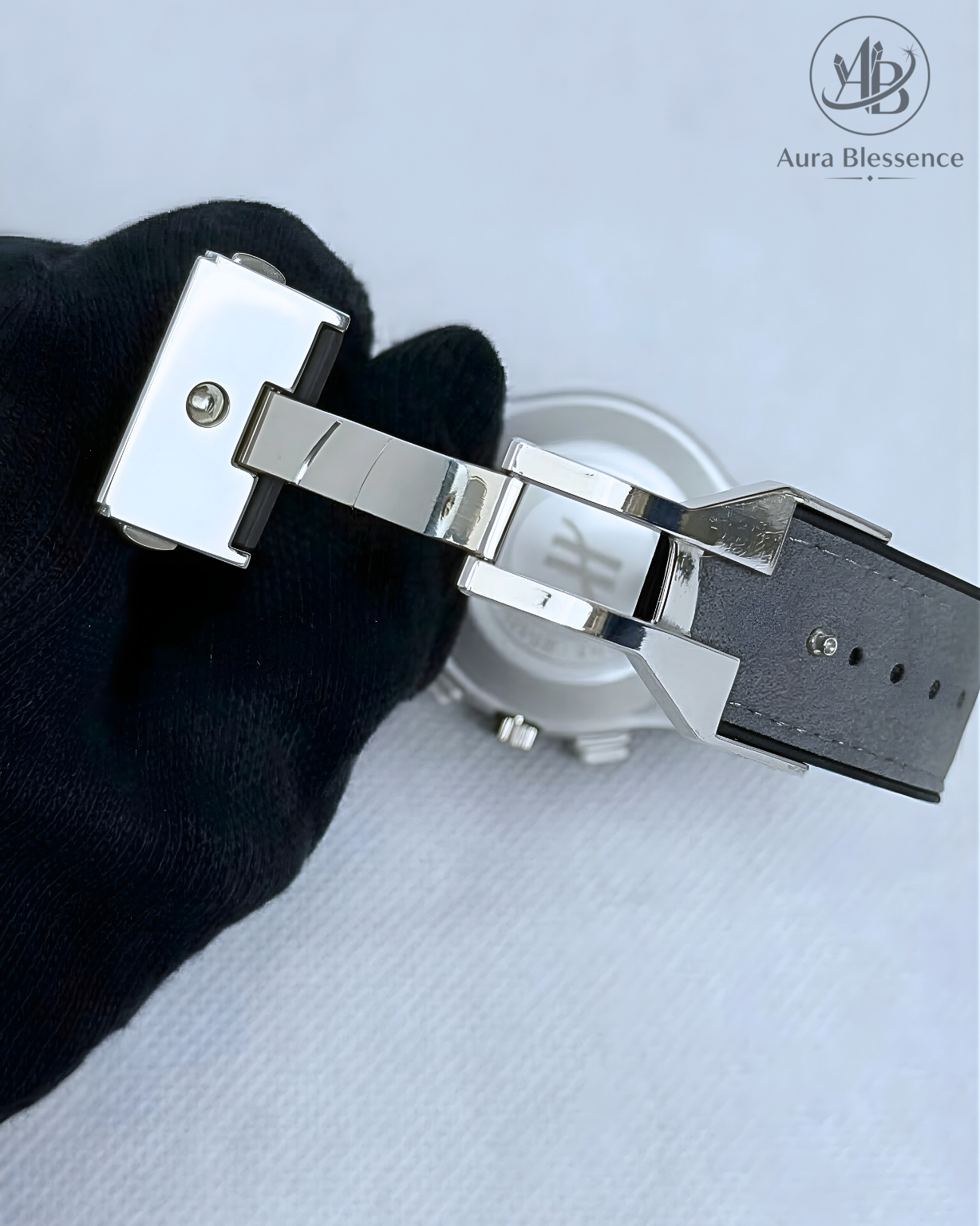 Hublot Chronograph Men's Luxury Watch – Premium PVC & Leather Strap