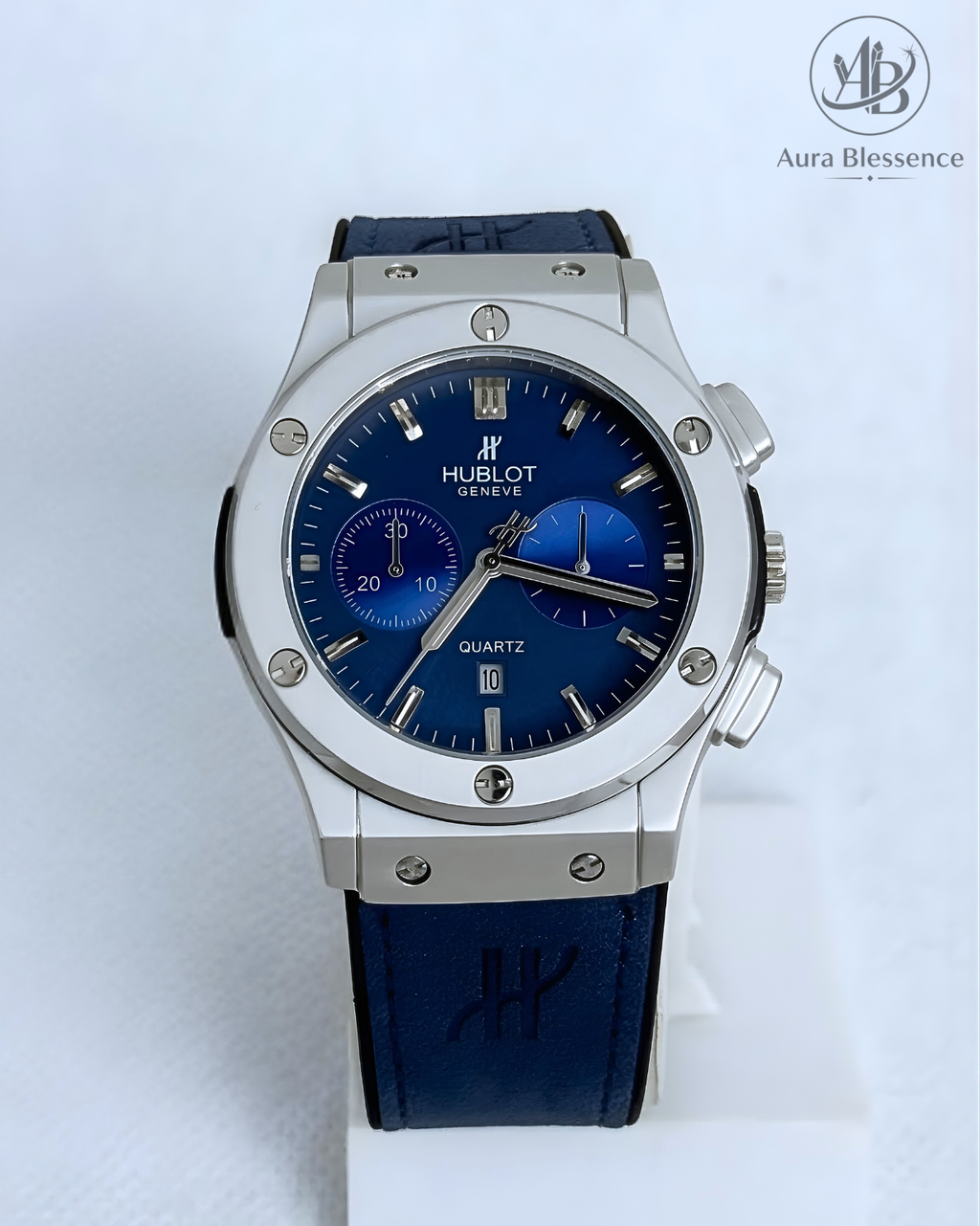 Hublot Chronograph Men's Luxury Watch – Premium PVC & Leather Strap