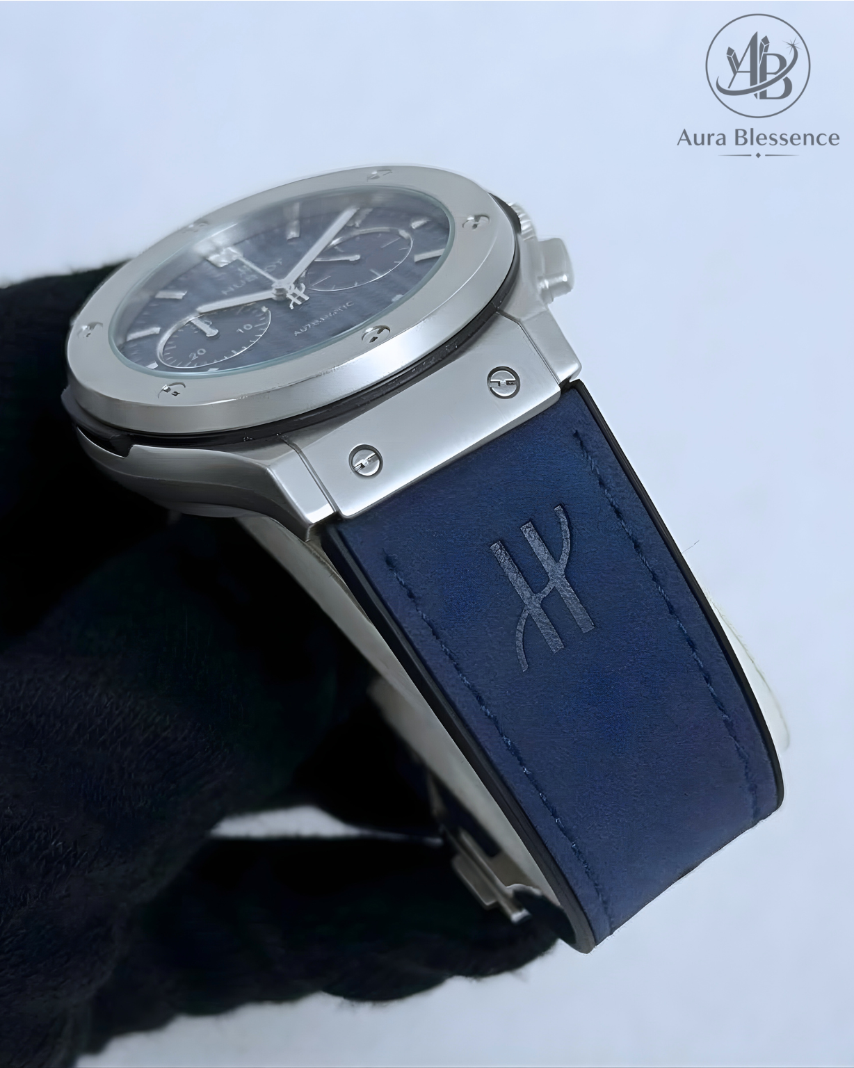 Hublot Chronograph Men's Luxury Watch – Premium PVC & Leather Strap