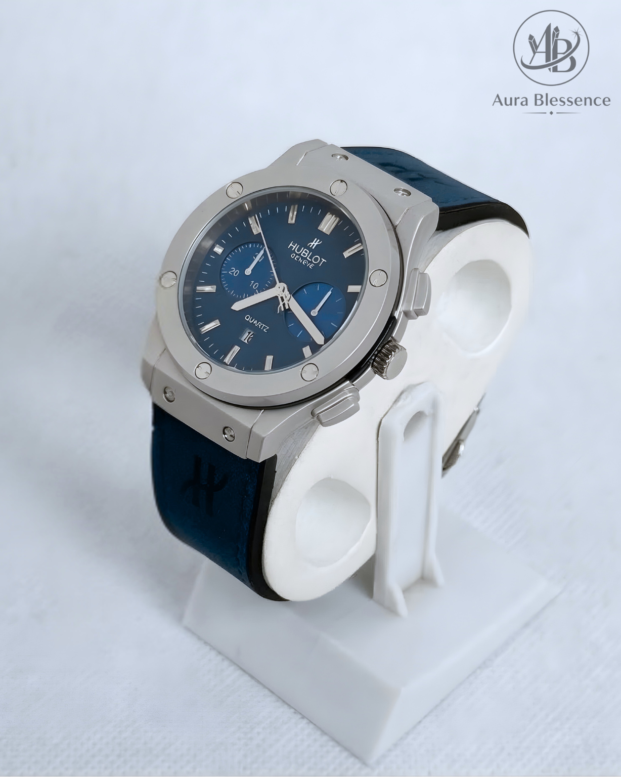Hublot Chronograph Men's Luxury Watch – Premium PVC & Leather Strap