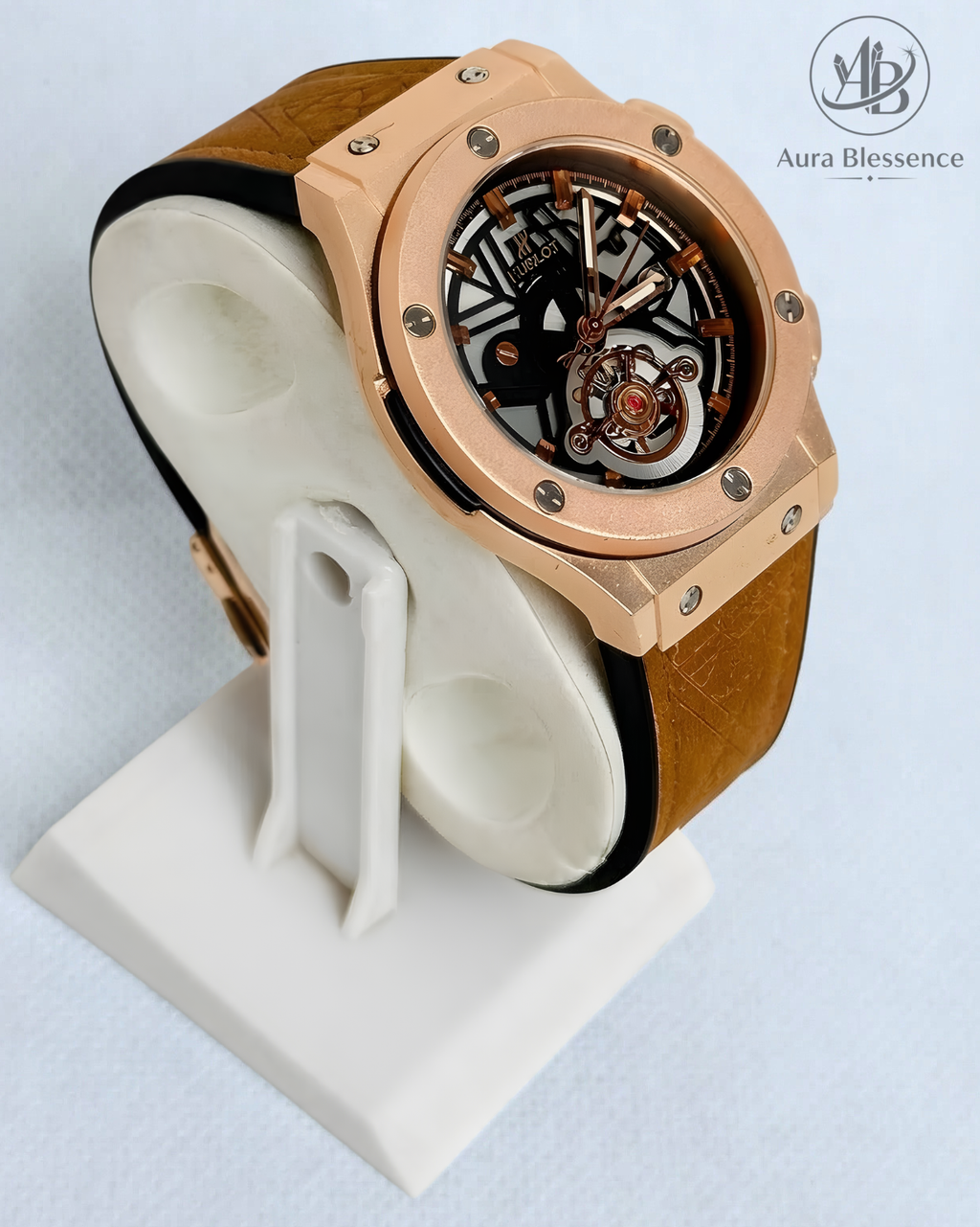 Hublot Chronograph Men's Luxury Watch – Premium PVC & Leather Strap