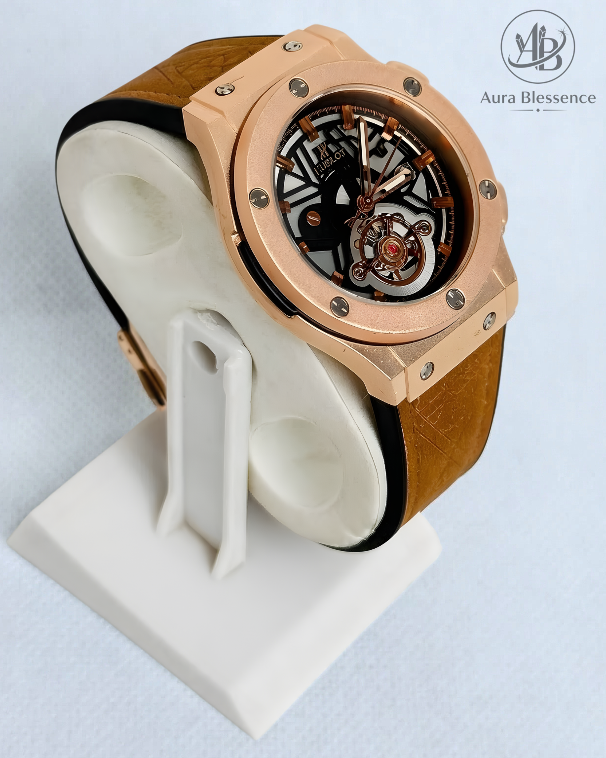 Hublot Chronograph Men's Luxury Watch – Premium PVC & Leather Strap